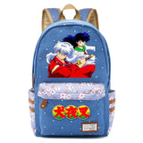 Inuyasha Anime Print Backpack Student Schoolbag Canvas Packsack