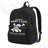 One Piece Luffy Captain Backpack Schoolbag Gym Tote Bag