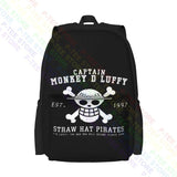 One Piece Luffy Captain Backpack Schoolbag Gym Tote Bag