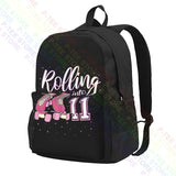11th Birthday Roller Skate Large Capacity Backpack for 11-Year-Old Girl