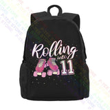 11th Birthday Roller Skate Large Capacity Backpack for 11-Year-Old Girl