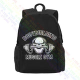 Skull Weights Gym Backpack Vintage Art Print 3D Printing
