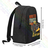 Monster Truck Are My Jam Sunset Backpack