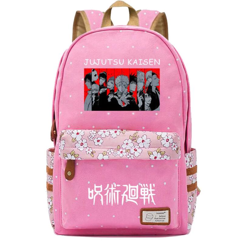 Jujutsu Kaisen Canvas Backpack Teenger Packsack Casual Schoolbag
