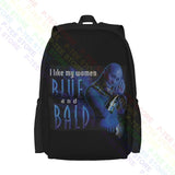 Farscape And Bald Large Capacity Backpack Travel Art Print Gym Tote Bag