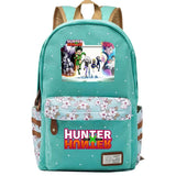 Hunter Hunter Canvas Backpack Teenger Packsack Casual Green Schoolbag