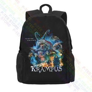 Krampus Horror Movie Christmas Large Capacity Backpack