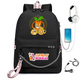 Cuphead Nylon Print Backpack Schoolbag with USB Charge
