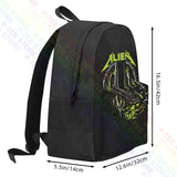 Creeping Death Alien Xenomorph Parody Metallic Rock Style Backpack