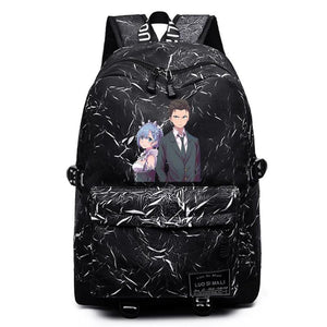 Re:Life In A Different World From Zero Anime Backpack Student Unisex Schoolbag