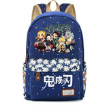 Anime Demon Slayer Canvas Schoolbag Teenager Packsack High Casual Knapsack