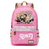 Anime Demon Slayer Canvas Schoolbag Teenager Packsack High Casual Knapsack