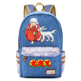 Inuyasha Canvas Backpack Teenager Schoolbag Travel Laptop Bag