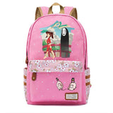Spirited Away Canvas Backpack Casual Schoolbag High Packsack
