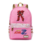 Anime Gundam Backpack Casual Schoolbag Canvas Rucksack Unisex Travel Laptop Bag