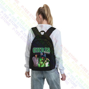 Chris Brown Large Capacity Backpack Creative Eco Friendly Riding Backpack