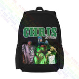 Chris Brown Large Capacity Backpack Creative Eco Friendly Riding Backpack