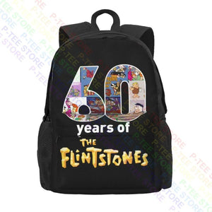 60 Years Of The Flintstone Large Capacity Backpack - Thank You For The Memories