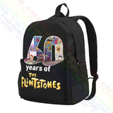 60 Years Of The Flintstone Large Capacity Backpack - Thank You For The Memories