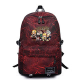 Anime Demon Slayer High Schoolbag Casual Packsack Mochila Student Travel Bag