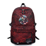 Anime Demon Slayer High Schoolbag Casual Packsack Mochila Student Travel Bag