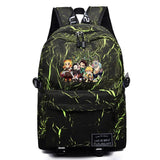 Anime Demon Slayer High Schoolbag Casual Packsack Mochila Student Travel Bag