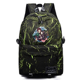 Anime Demon Slayer High Schoolbag Casual Packsack Mochila Student Travel Bag