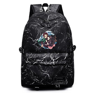 Anime Demon Slayer High Schoolbag Casual Packsack Mochila Student Travel Bag
