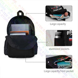Dominican Republic Pride Flag Patriotic Large Capacity Backpack