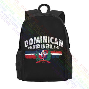Dominican Republic Pride Flag Patriotic Large Capacity Backpack