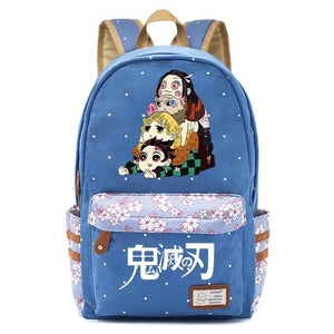 Demon Slayer Kimetsu No Yaiba Canvas Backpack Unisex Packsack