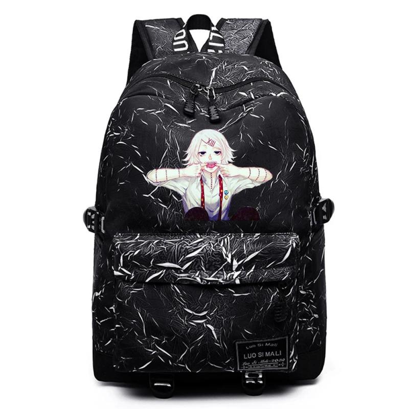 Anime Tokyo Ghoul Backpack High Schoolbag Unisex Travel Laptop Ba