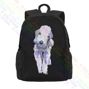 Bedlington Terrier Breed Dog Large Capacity Backpack