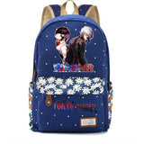 Anime Tokyo Ghoul Zipper Backpack Student Schoolbag Canvas High Packsack