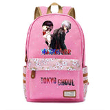 Anime Tokyo Ghoul Zipper Backpack Student Schoolbag Canvas High Packsack