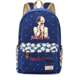 Anime Tokyo Ghoul Zipper Backpack Student Schoolbag Canvas High Packsack