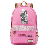 Anime Tokyo Ghoul Zipper Backpack Student Schoolbag Canvas High Packsack