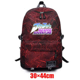JOJO'S Bizarre Adventure Zipper Packsack Fabric Backpack Unisex Schoolbag
