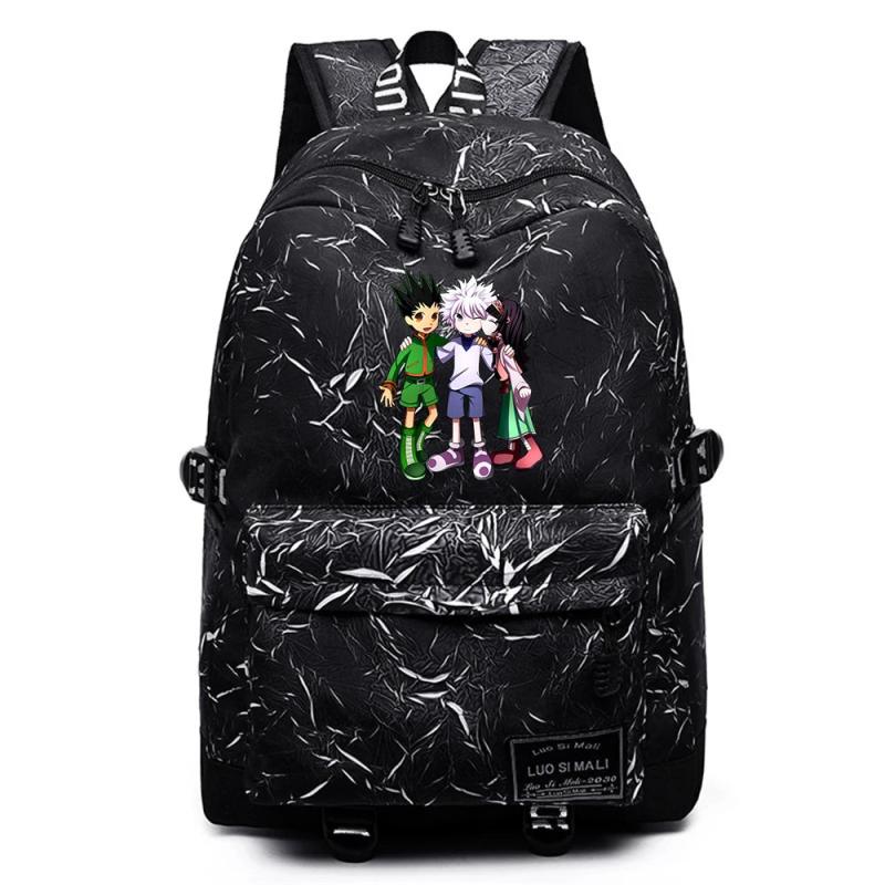 Anime Hunter Hunter Schoolbag Teenger Backpack Unisex Student Casual Packsack