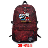 Cuphead Packsack Teenager Zipper Fabric Backpack Schoolbag Unisex