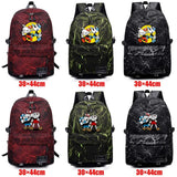 Cuphead Packsack Teenager Zipper Fabric Backpack Schoolbag Unisex