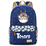 Anime Totoro Casual Backpack Canvas Student Schoolbag Packsack