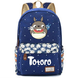 Anime Totoro Casual Backpack Canvas Student Schoolbag Packsack