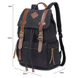 Vintage Canvas Backpack Rucksack Men Student Daypack School Travel Hiking