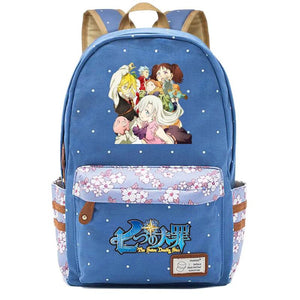 Anime Seven Deadly Sins Teen Backpack Student Schoolbag High Knapsack