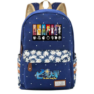 Anime Seven Deadly Sins Teen Backpack Student Schoolbag High Knapsack