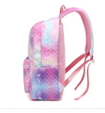 Large-Capacity School Backpack With Lunch Box for Girls Kids Travel Bag