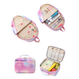 Large-Capacity School Backpack With Lunch Box for Girls Kids Travel Bag