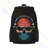 Paraguay Flag Skull Music Backpack Style