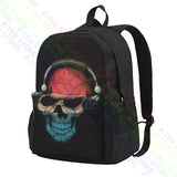 Paraguay Flag Skull Music Backpack Style